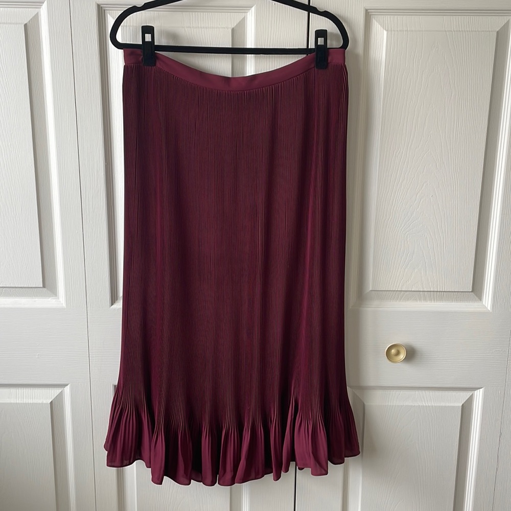 J Crew Straight Pleat Skirt